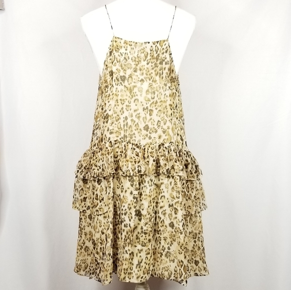 IRO Buzon Silk Leopard Print Dress NWT - Picture 7 of 12